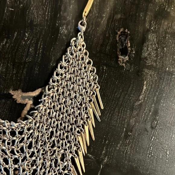 Elegant Gold and Silver Chain Necklace